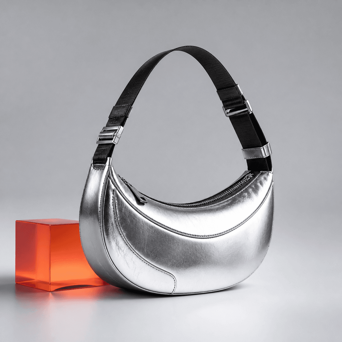 Chrome shoulder bag